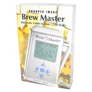SHARPER IMAGE - Brew Master - Electronic Guide to Over 1,500 Beers NEW in Box